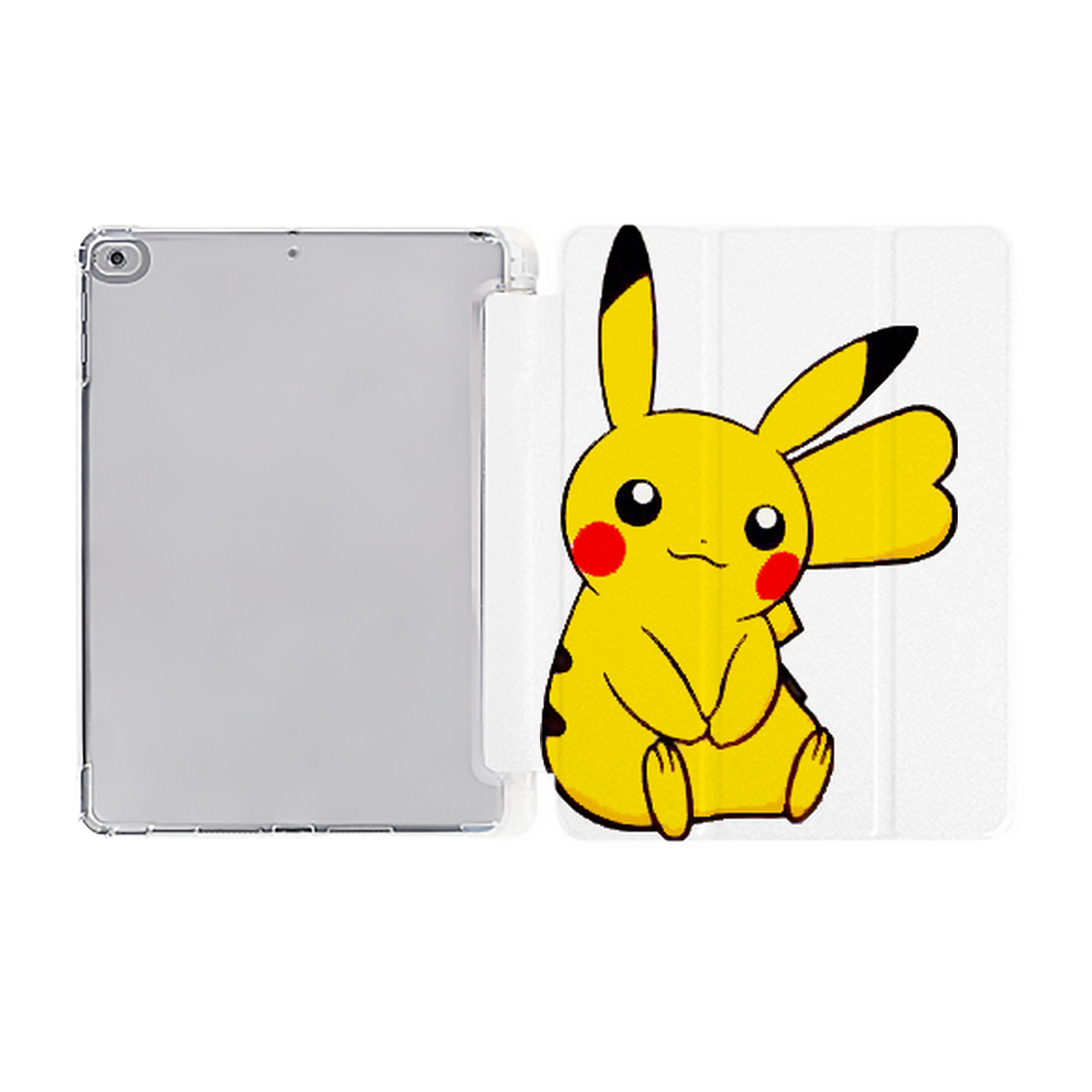（画像用） ポケットモンスター Pokémon IPad ケース ペン収納付き 三つ折りスタンド PUレザー×シリコン 対応機種9.5/10.5/10.9インチ